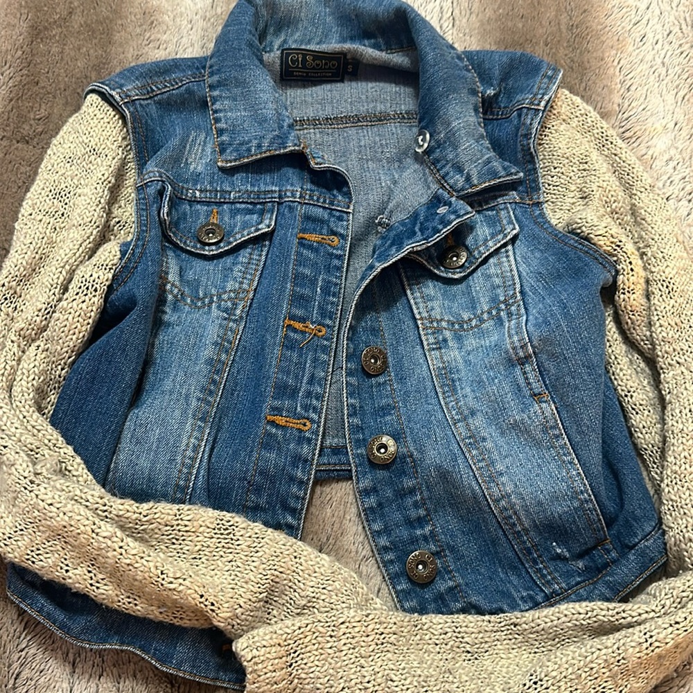 Jean jacket, kids size small